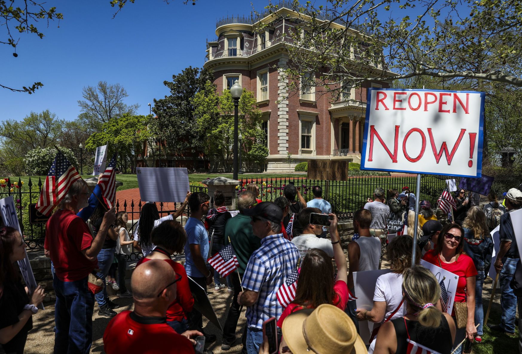 Citizens protest stay-home order